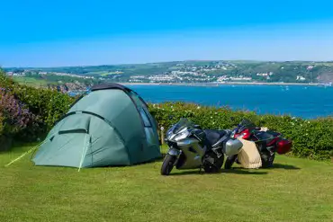 Perfect pitches overlooking Pembrokeshire coastline. 