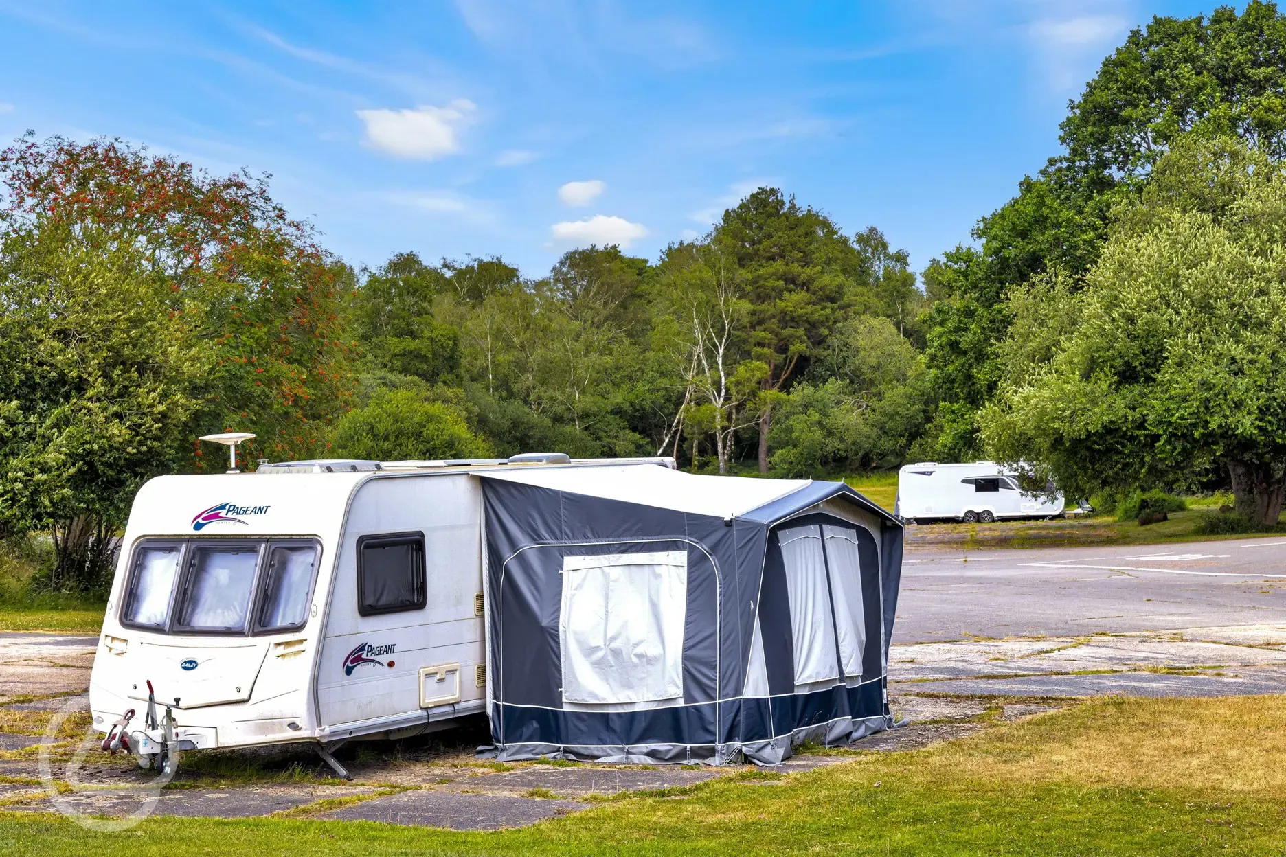 Non electric hardstanding pitches