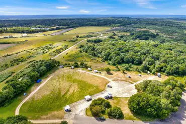 Aerial of the campsite