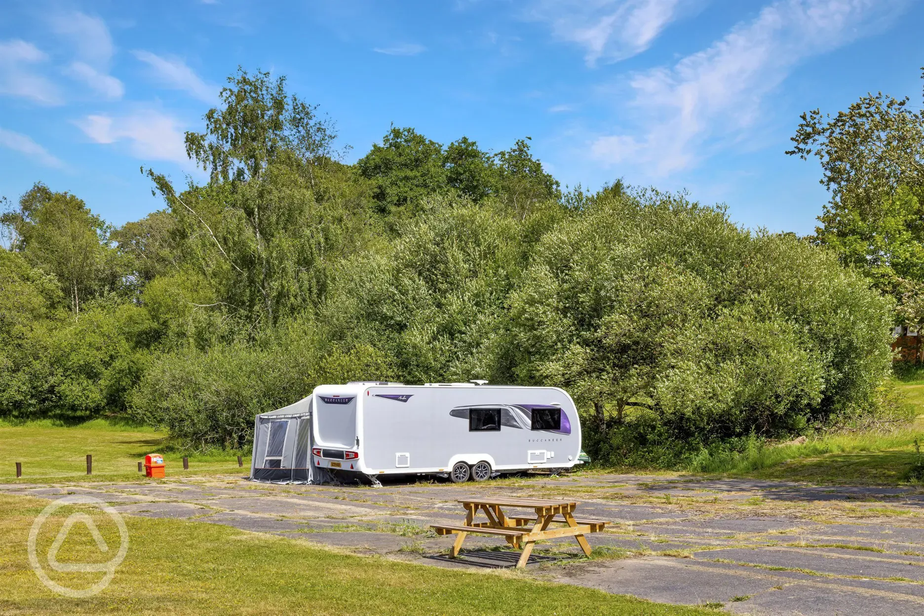 Non electric hardstanding pitches