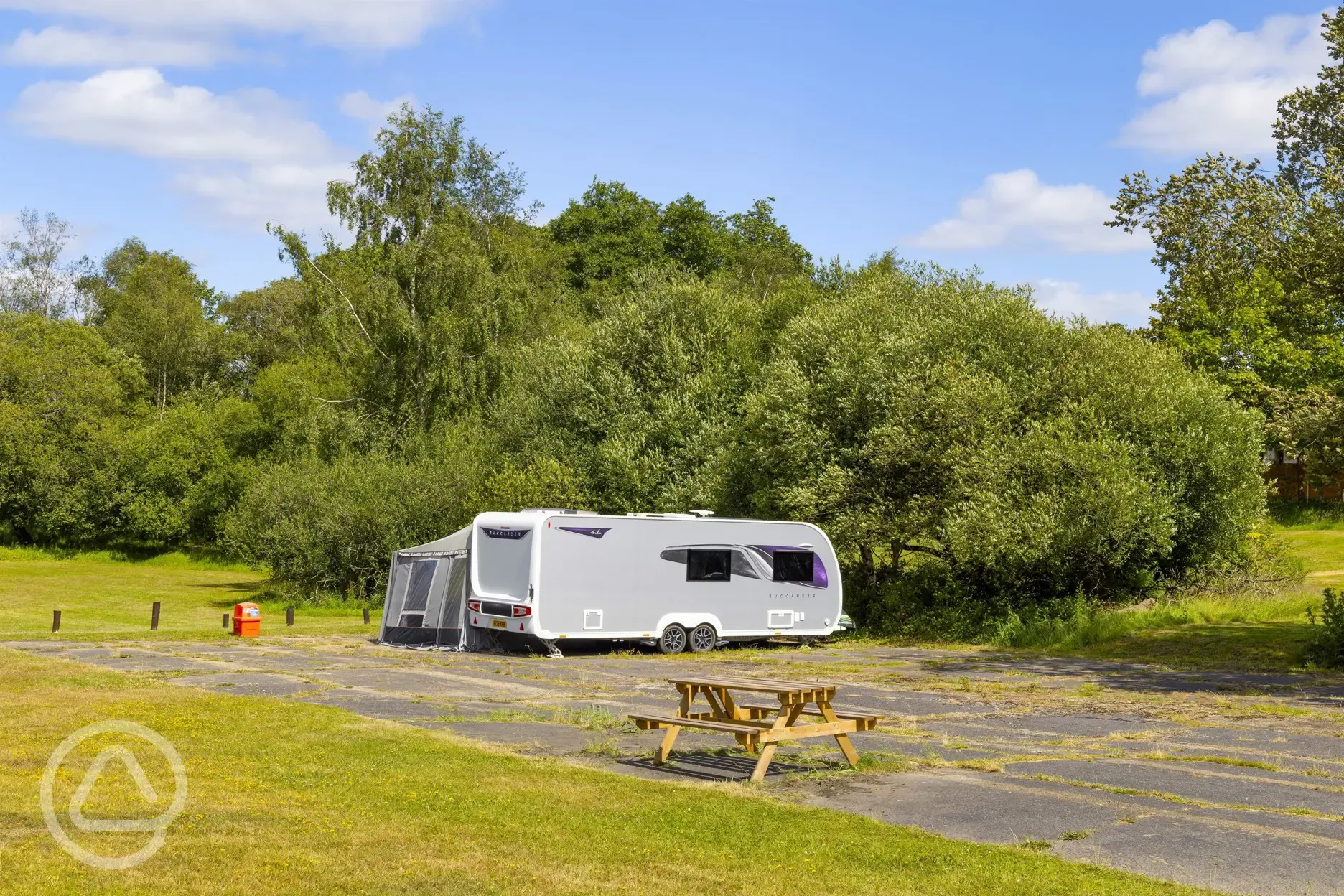 Non electric hardstanding pitches