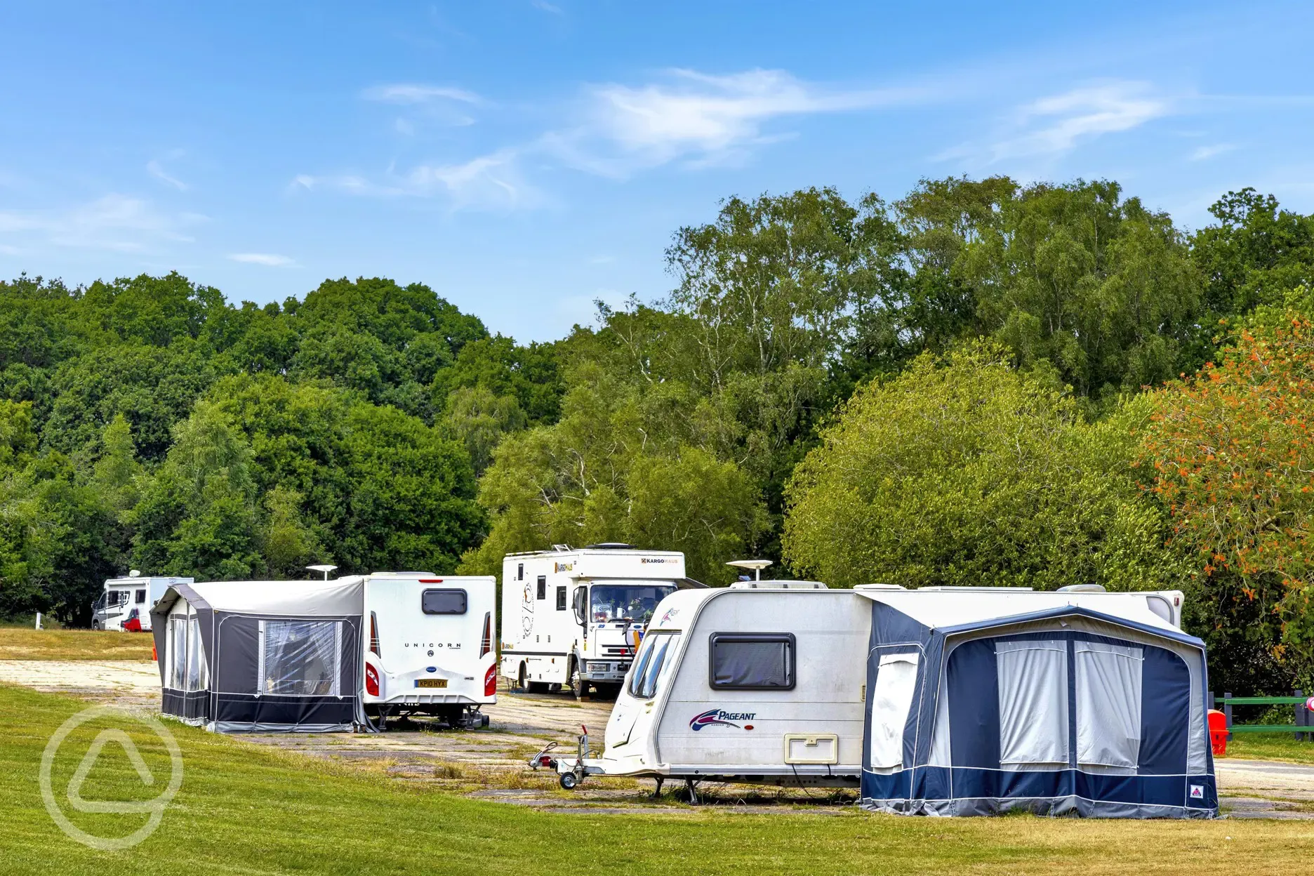 Non electric hardstanding pitches