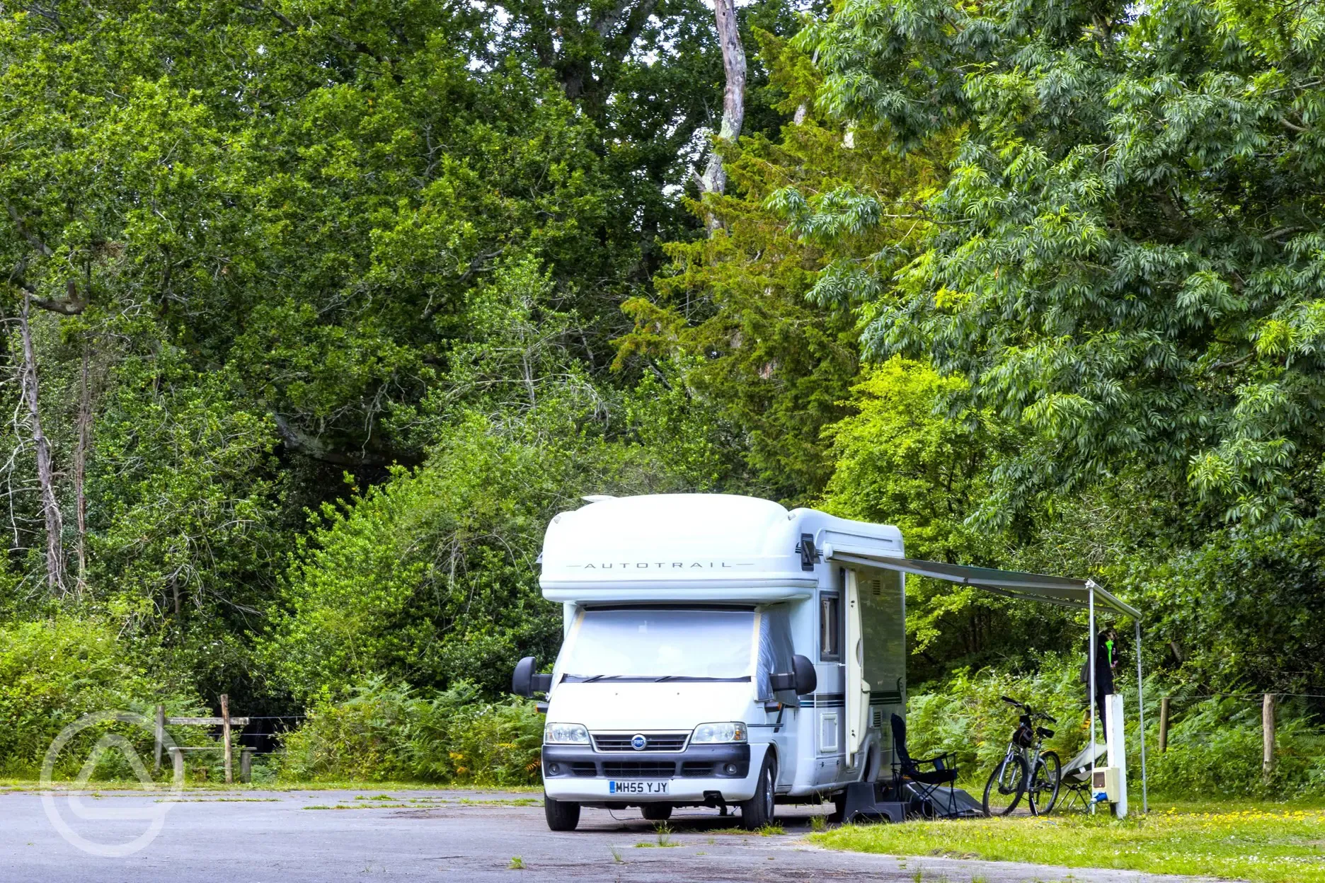 Electric hardstanding pitches (9m x 9m) with a 16 amp hook up