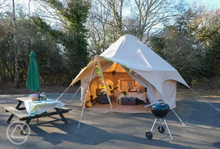 Glamping bell tent