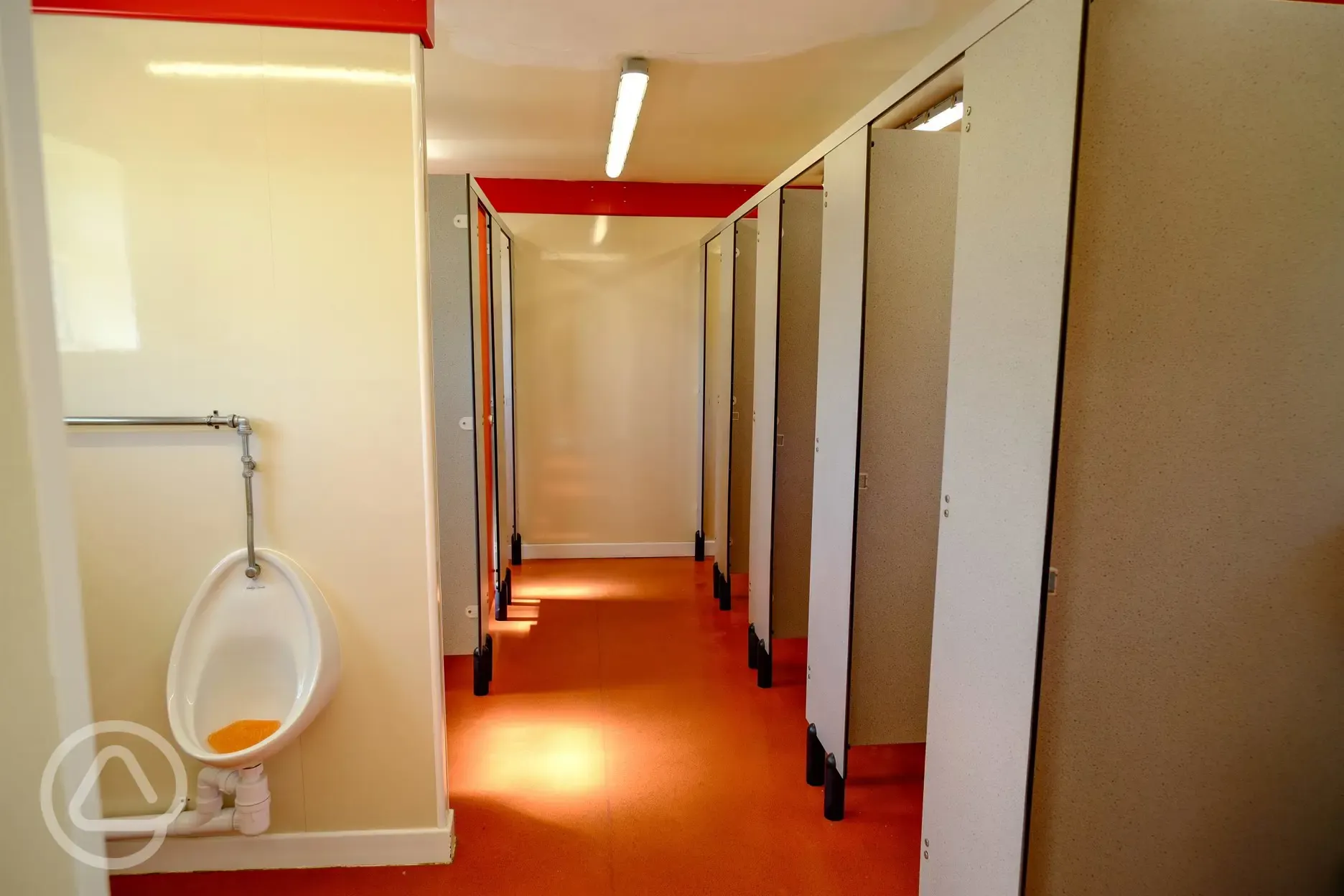 Urinals in the men's toilets