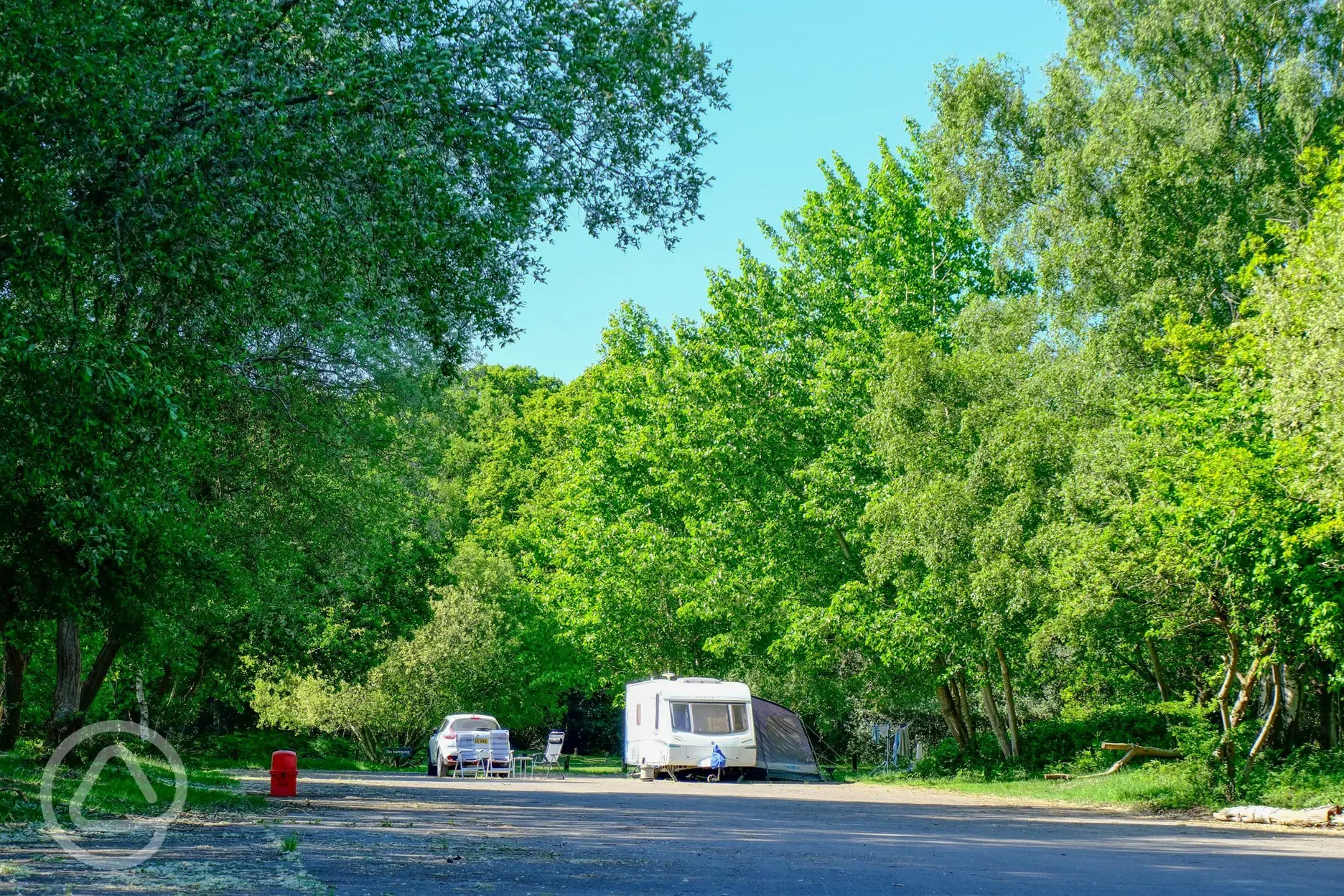 Non electric hardstanding pitches