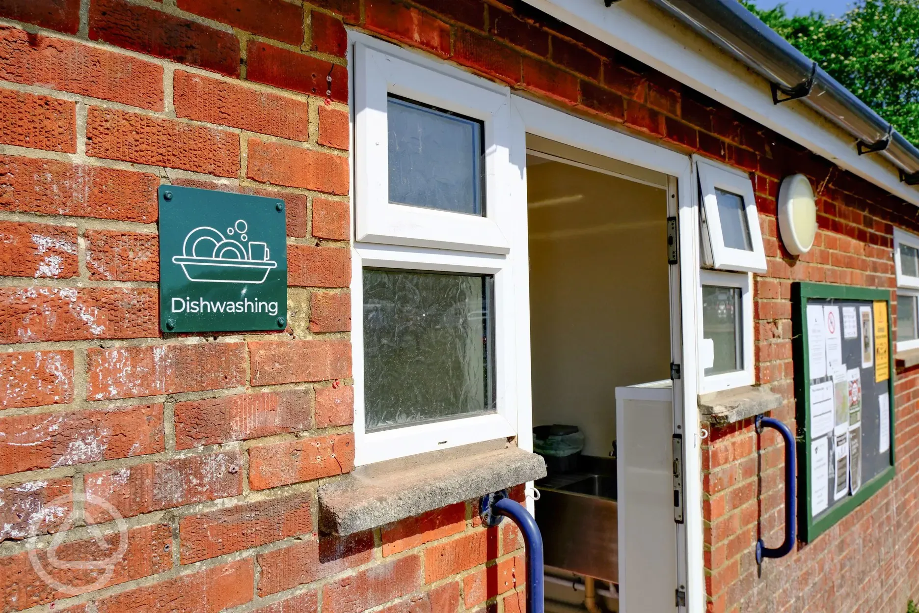 Indoor washing up area