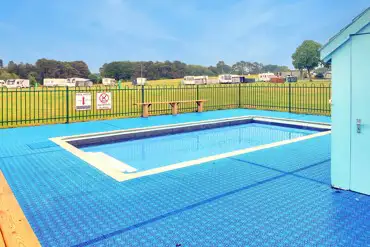 Seasonal unheated children's paddling pool at Birchwood Tourist Park 