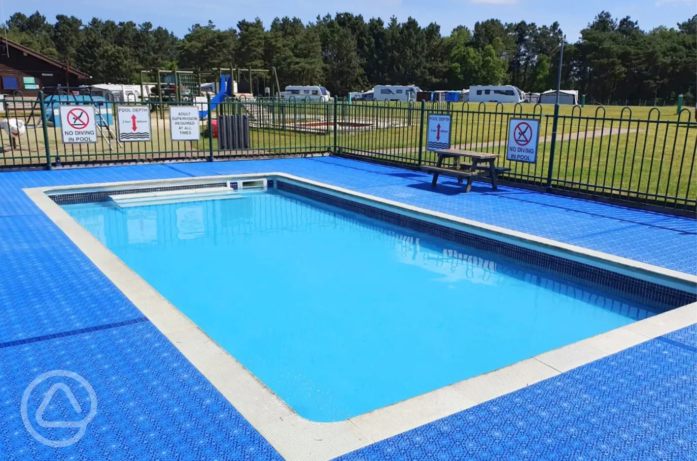 Seasonal unheated children's paddling pool
