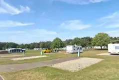 Fully serviced block paved hardstanding pitches with awning space at Birchwood Fully serviced block paved hardstanding pitches with awning space at Birchwood