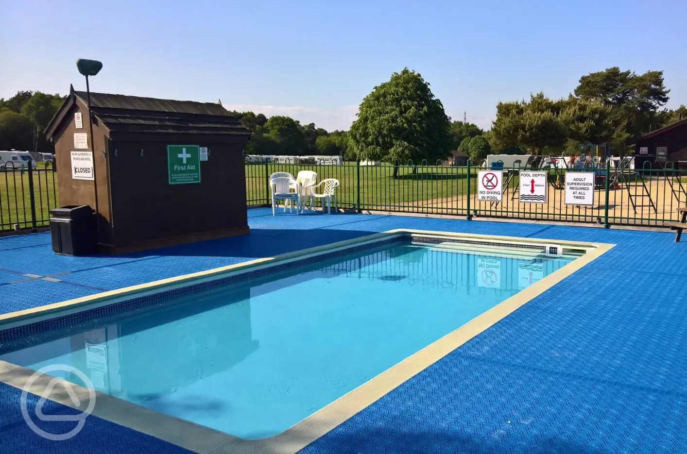 Seasonal unheated children's paddling pool