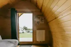 Camping pod interior