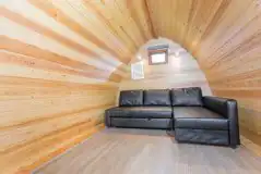 Camping pod interior