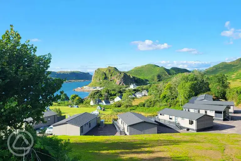 Static caravans with sea views