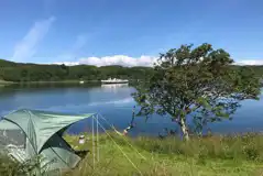 Non electric grass pitch with sea views