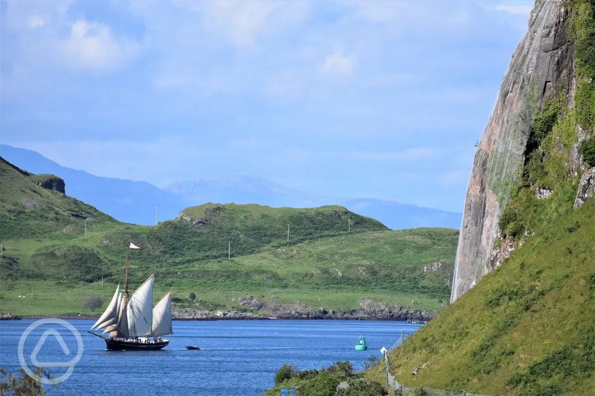 Sea views towards the Isle of Kerrera