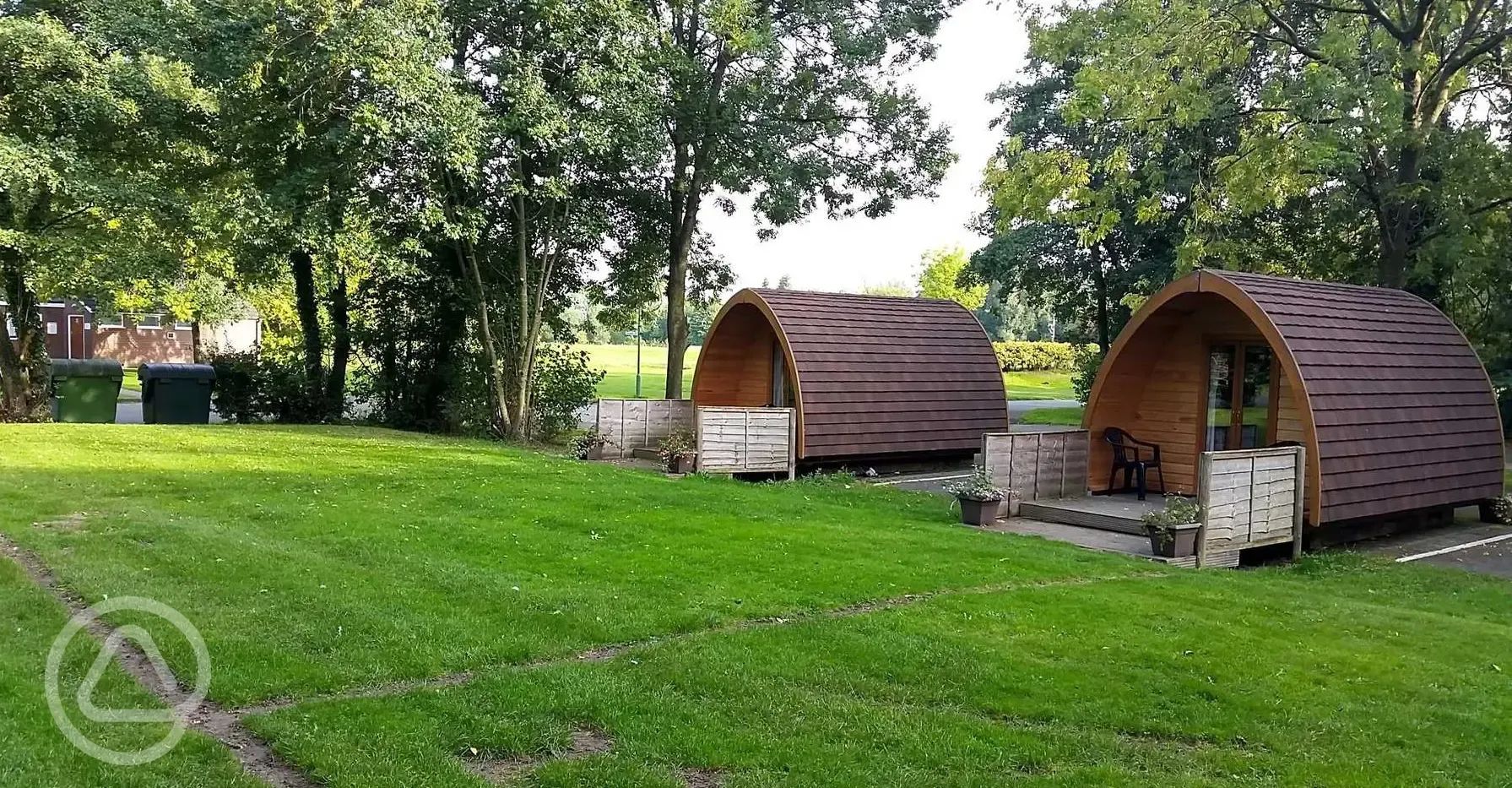 Camping pods, sleeping up to five 
