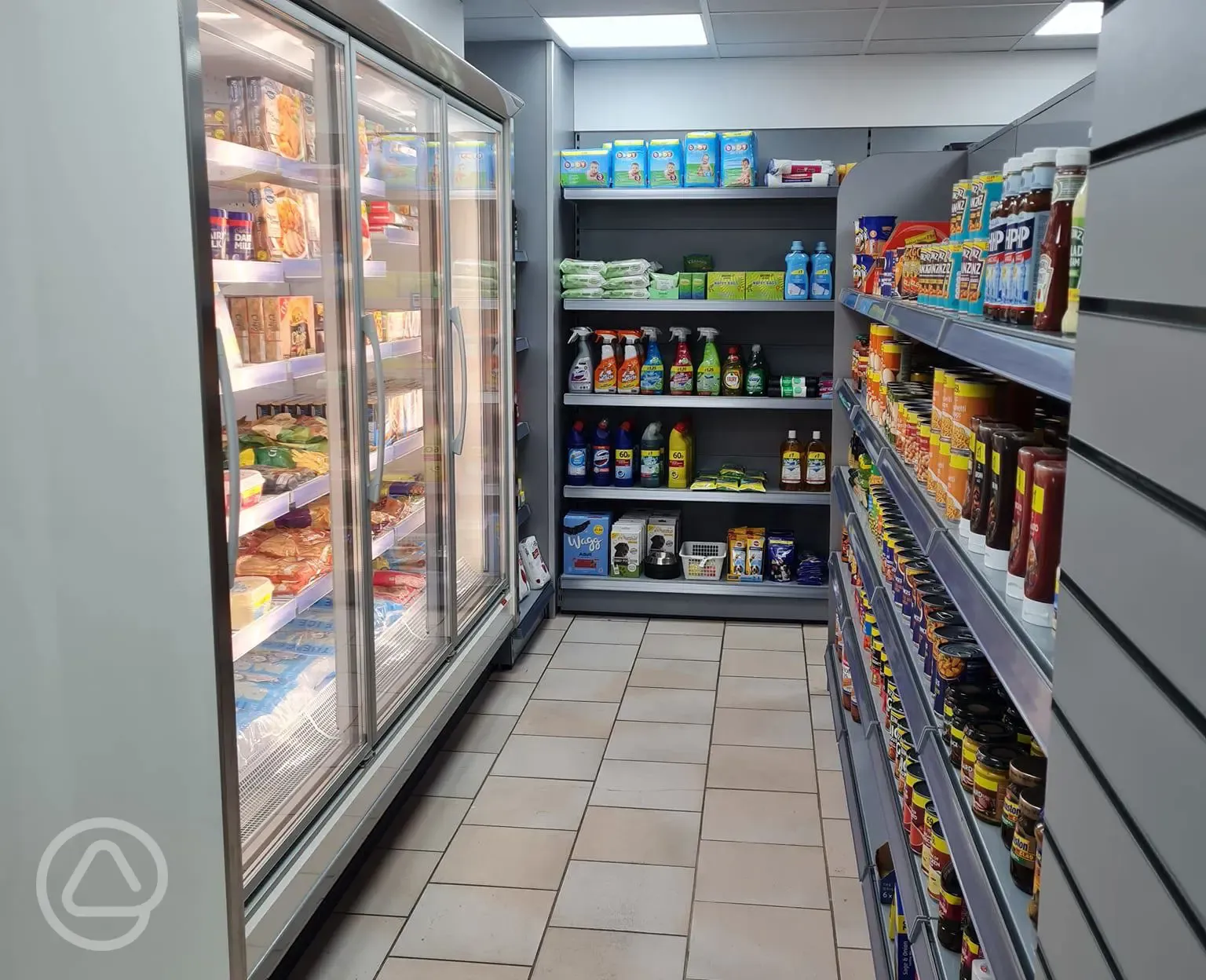 Onsite shop with off license and caravan accessories 