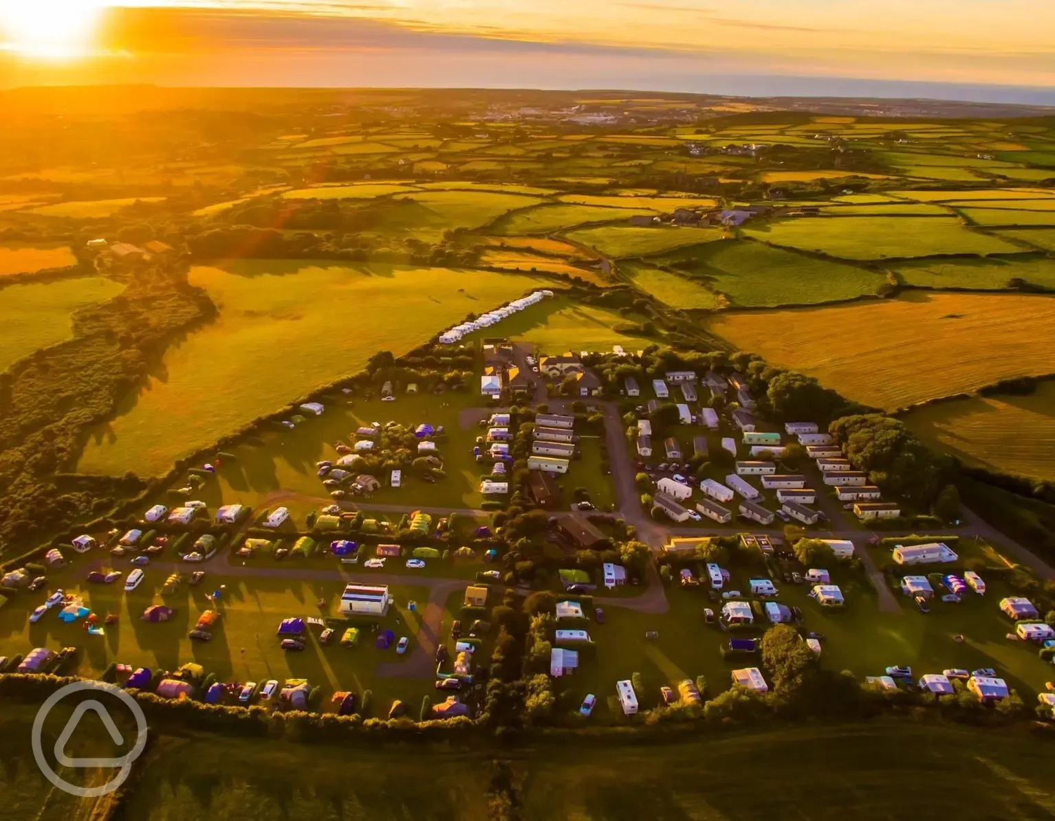 Aerial of the campsite