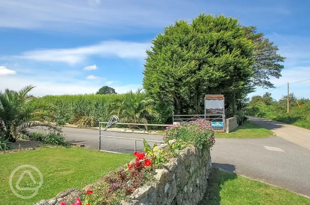 Entrance to the site