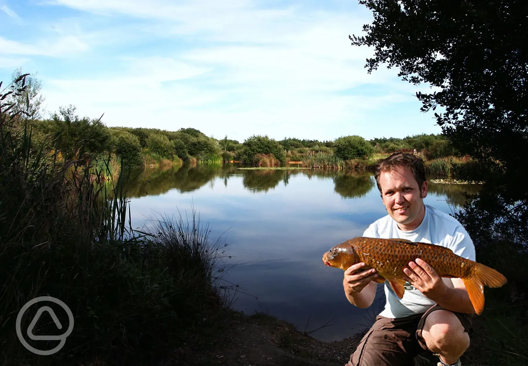 One of three fishing lakes