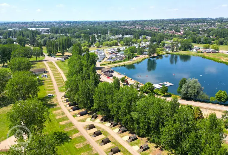 Aerial of the site