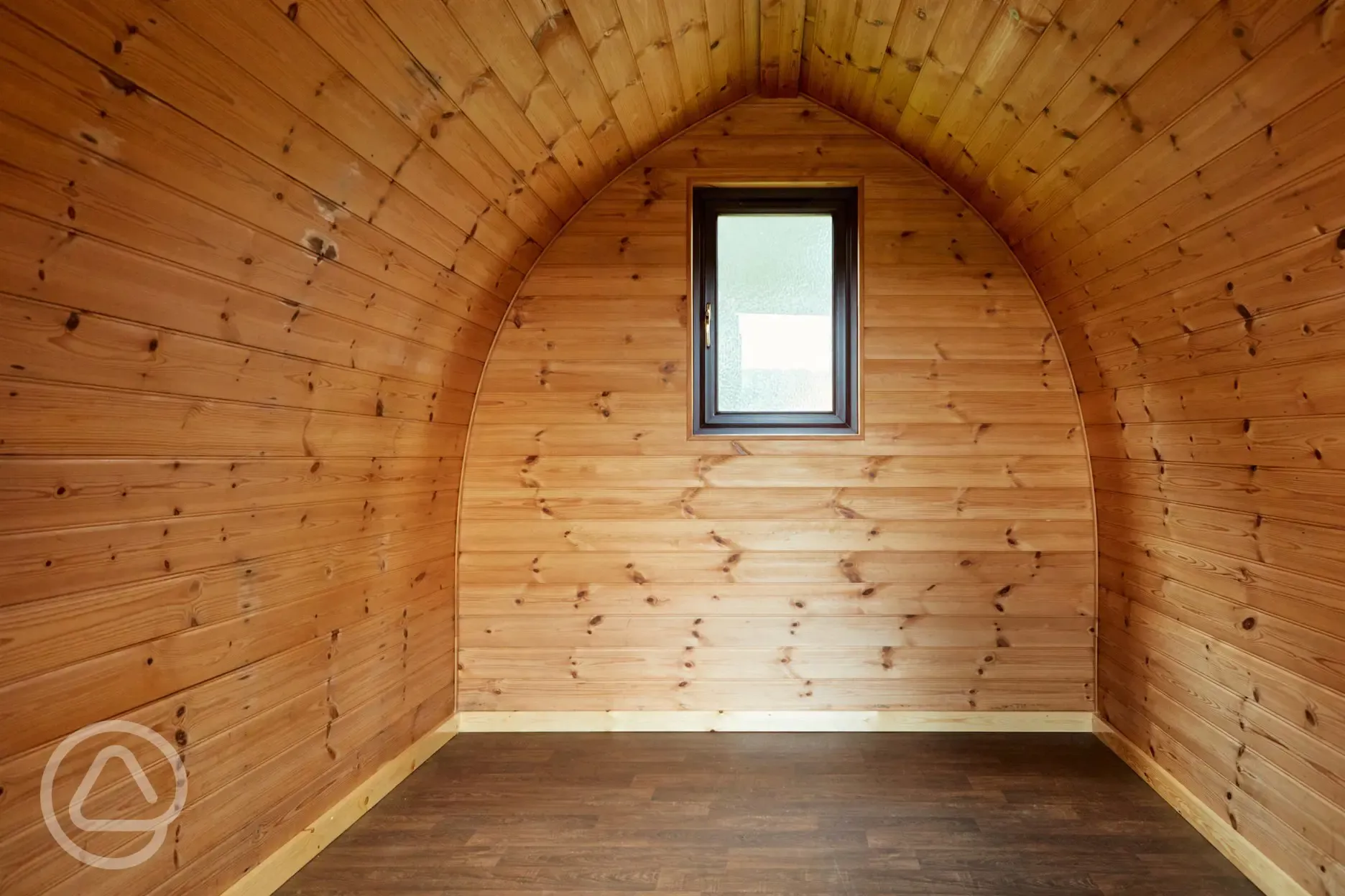 Camping pod interior