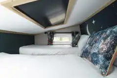 Glamping pod mezzanine beds 