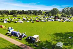 Aerial of the grass pitches