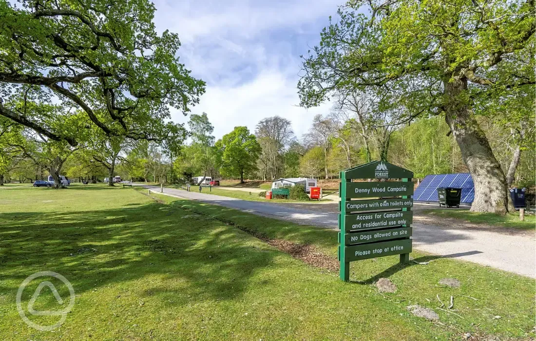 Entrance to the site