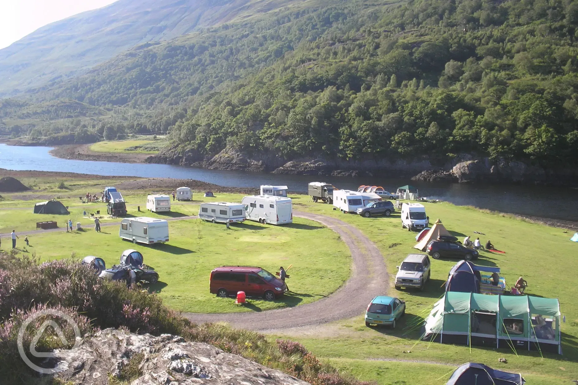 Lochside camping Caolasnacon Caravan and Camping Park