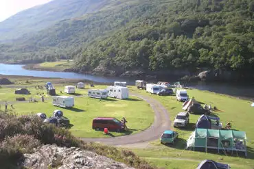 Lochside camping Caolasnacon Caravan and Camping Park