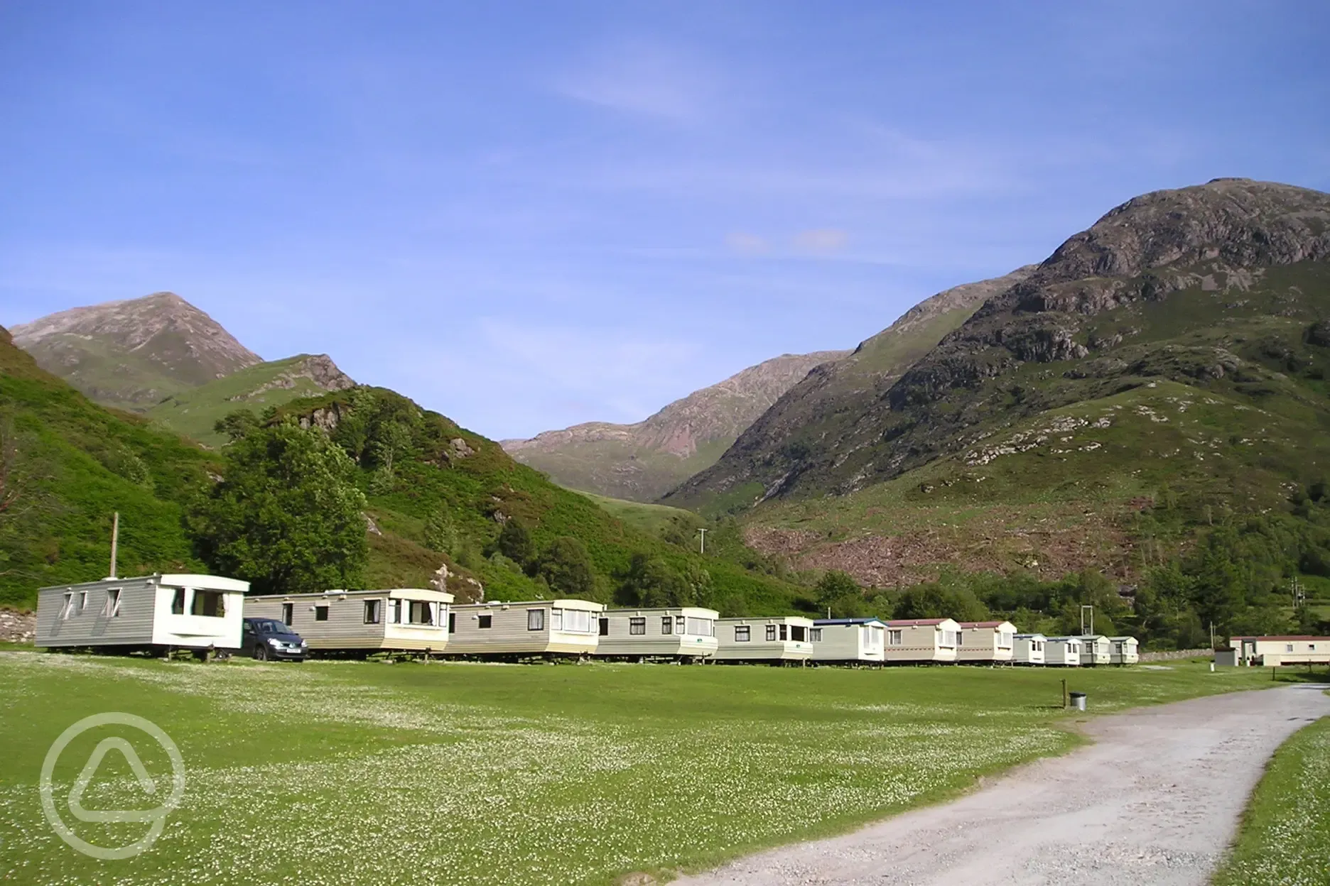 Static caravans at Caolasnacon Caravan and Camping Park