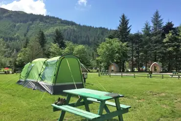 Tents at Glen Nevis Caravan and Camping Park