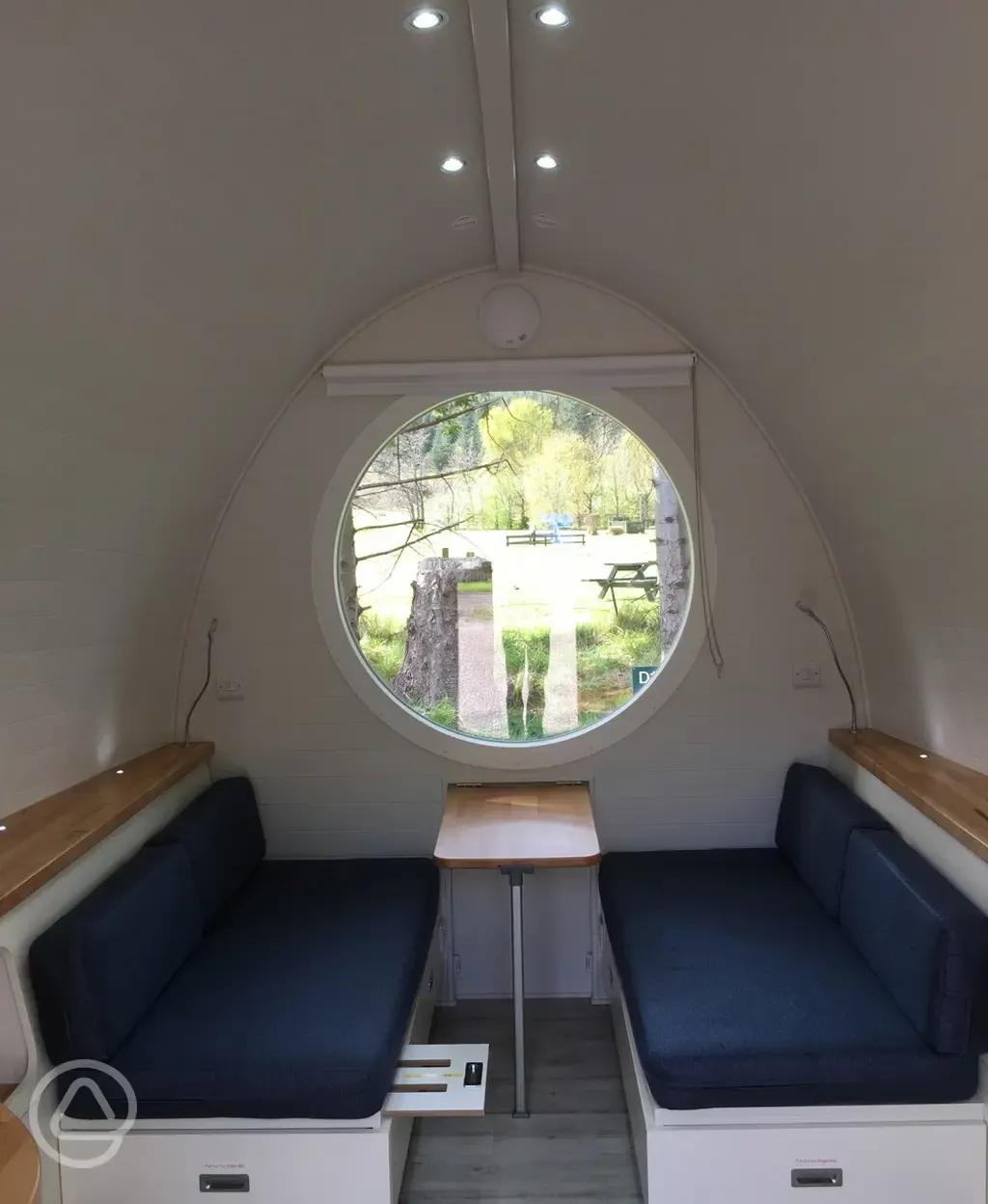 Pod interior Glen Nevis Caravan and Camping Park