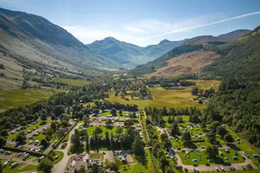 Aerial of the campsite