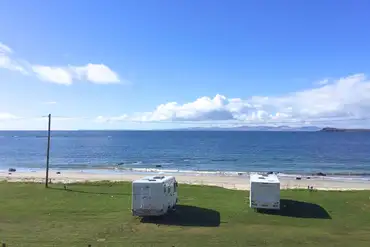 Muasdale Holiday Park with views over the beach and Atlantic Ocean