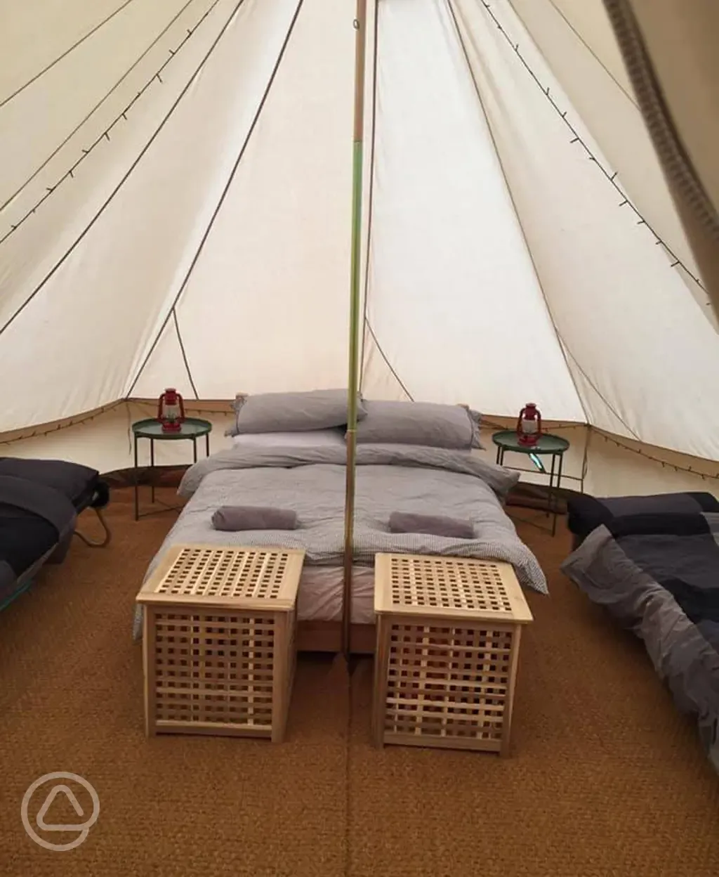 Bell tent interior