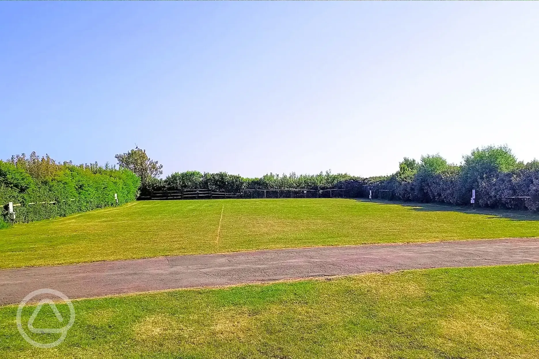 Electric grass caravan pitches at Sea Barn Farm Camping Park Electric grass caravan pitches at Sea Barn Farm Camping Park