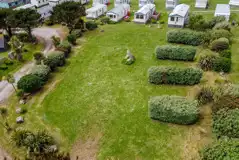 Aerial of the grass pitches