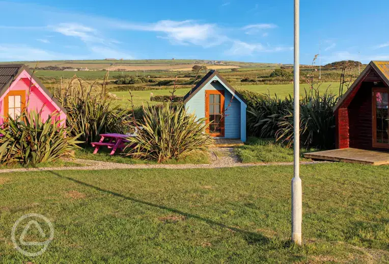 Camping pods exterior