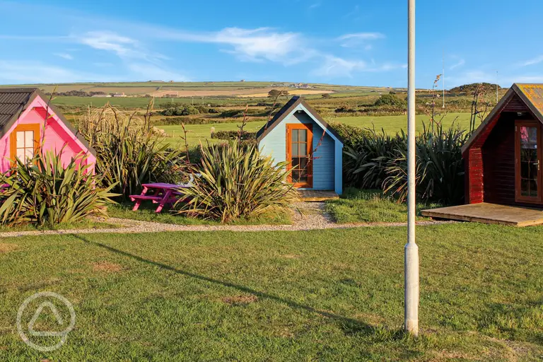 Camping pods exterior