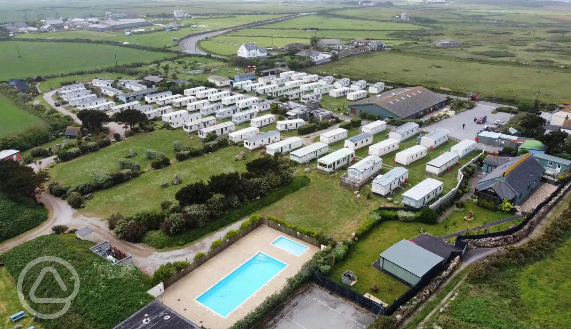 Aerial of the site