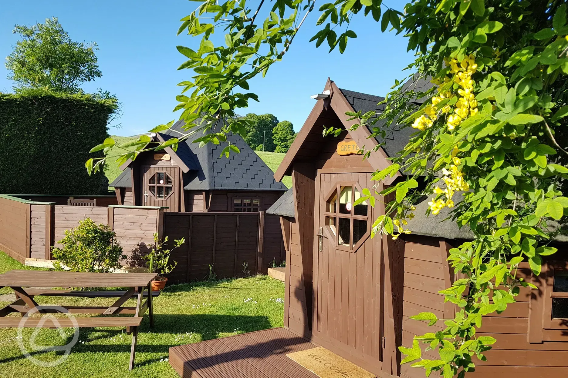 Hansel and Gretel glamping pods