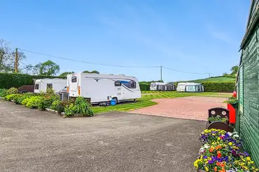 Hardstanding touring pitches with 16 amp electric hook ups