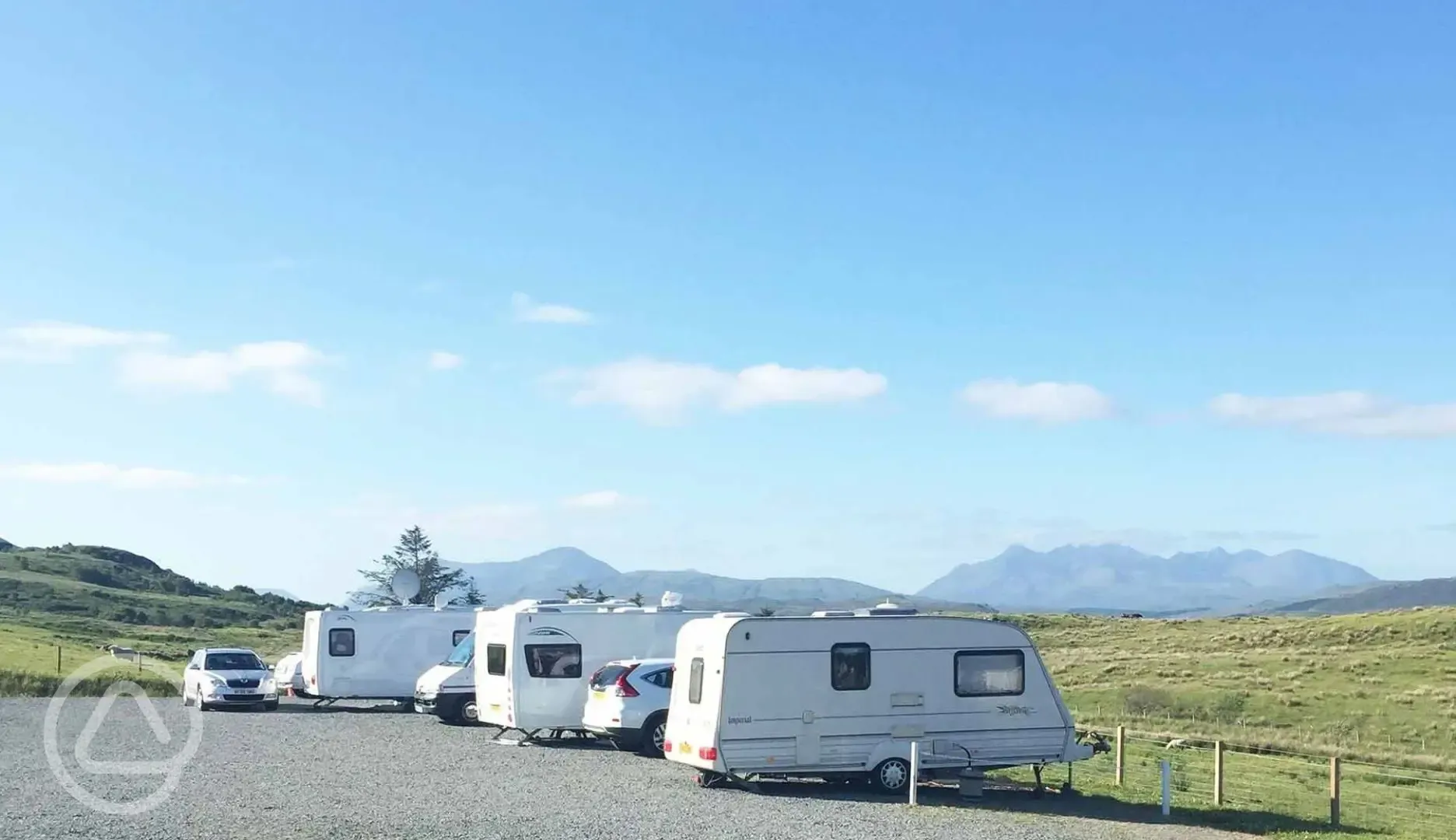 Touring pitches with view