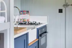 Shepherd's hut kitchen Shepherd's hut kitchen