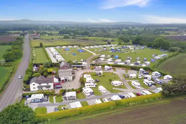 Aerial of the campsite