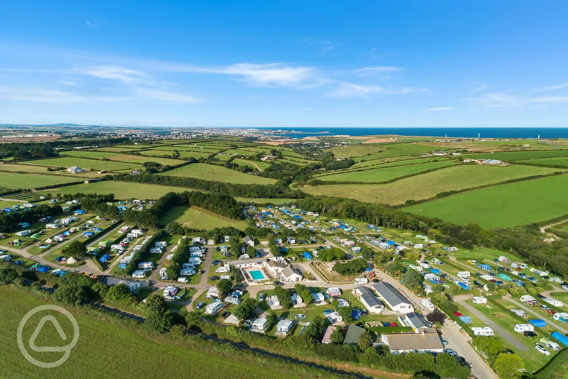 Campsite aerial