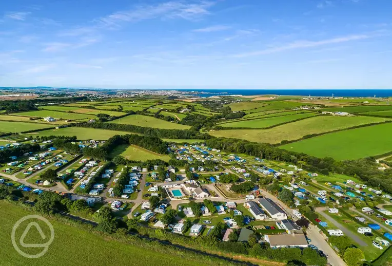 Campsite aerial